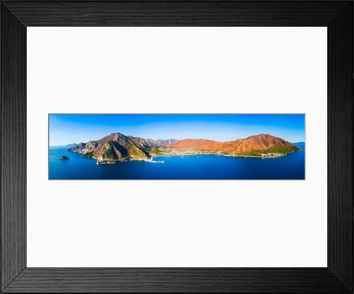 Framed Print : Icmeler city beach aerial panoramic view. Icmeler is a town near Marmaris city in Mugla Province, Turkey Framed Print : Icmeler city beach aerial panoramic view. Icmeler is a town near Marmaris city in Mugla Province, Turkey