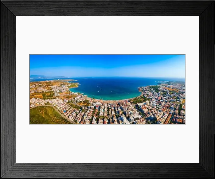 Framed Print : Didim city beach aerial panoramic view. Didim is a town in Aydin Province in Turkey Framed Print : Didim city beach aerial panoramic view. Didim is a town in Aydin Province in Turkey