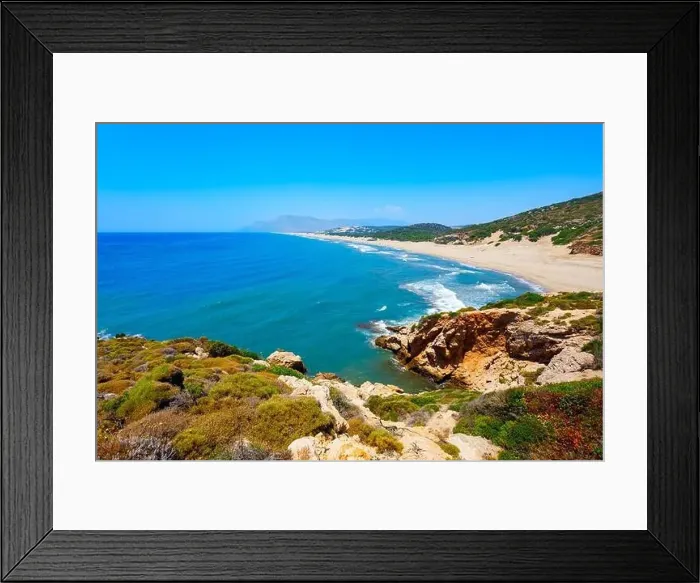 Framed Print : Patara yellow sand beach aerial panoramic view in Antalya Province, Turkey Framed Print : Patara yellow sand beach aerial panoramic view in Antalya Province, Turkey