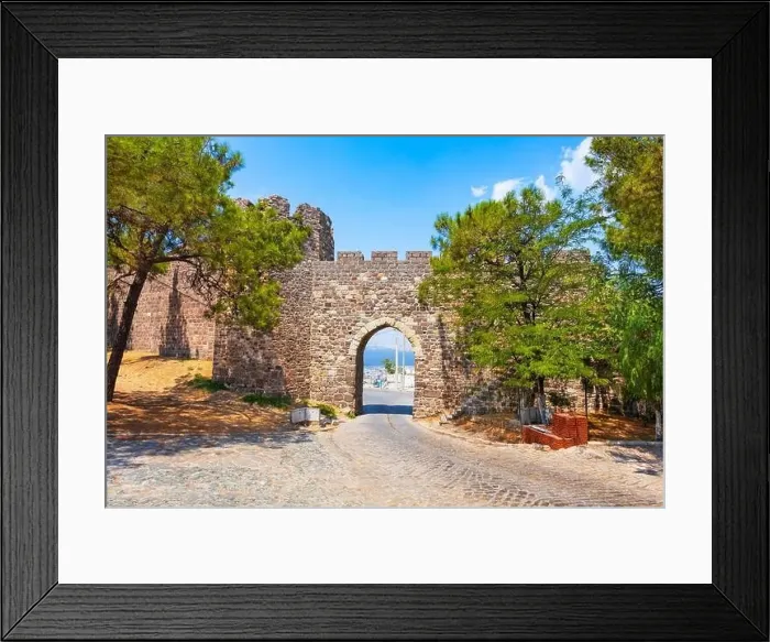 Framed Print : Kadifekale entrance gate. Kadifekale is a hilltop fortress on the Mount Pagos in Izmir city in Turkey Framed Print : Kadifekale entrance gate. Kadifekale is a hilltop fortress on the Mount Pagos in Izmir city in Turkey