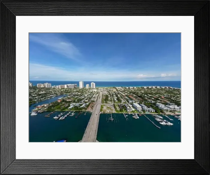 Framed Print : An aerial view of Riviera Beach in Florida, USA Framed Print : An aerial view of Riviera Beach in Florida, USA