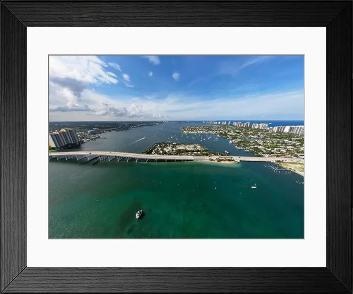 Framed Print : An aerial view of Riviera Beach in Florida, USA Framed Print : An aerial view of Riviera Beach in Florida, USA