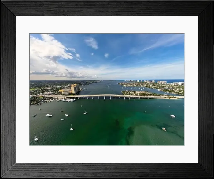 Framed Print : An aerial view of Riviera Beach in Florida, USA Framed Print : An aerial view of Riviera Beach in Florida, USA