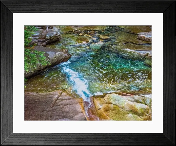 Framed Print : A view from above of a pool in Denny Creek in Washington State Framed Print : A view from above of a pool in Denny Creek in Washington State
