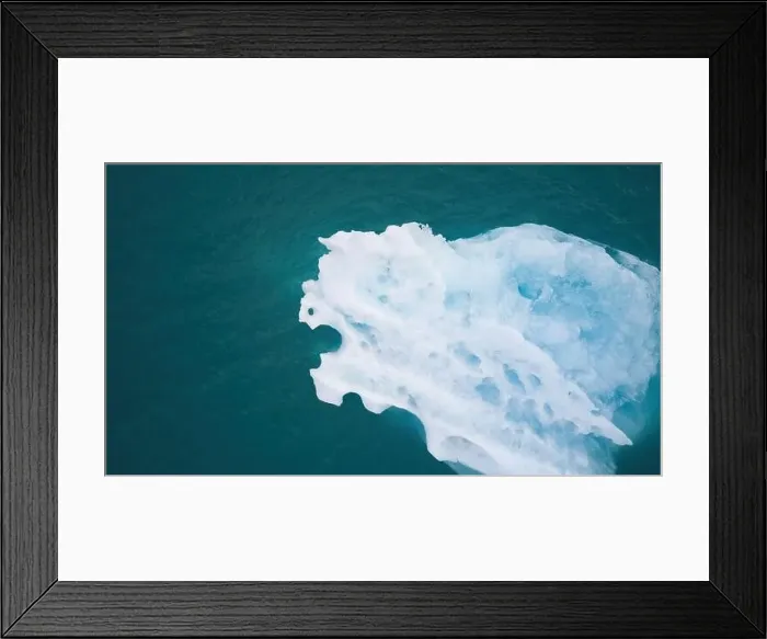Framed Print : glacier in Iceland, Hvannadalshnukur, drone photo Framed Print : glacier in Iceland, Hvannadalshnukur, drone photo