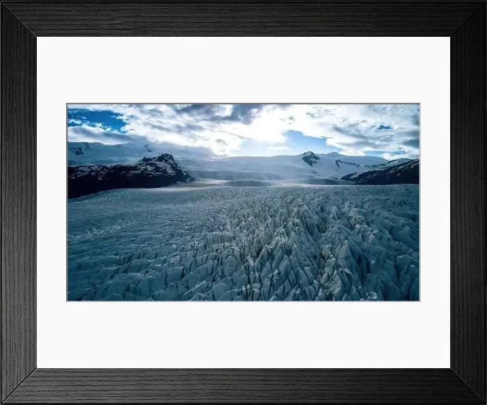 Framed Print : glacier in Iceland, Hvannadalshnukur, drone photo Framed Print : glacier in Iceland, Hvannadalshnukur, drone photo
