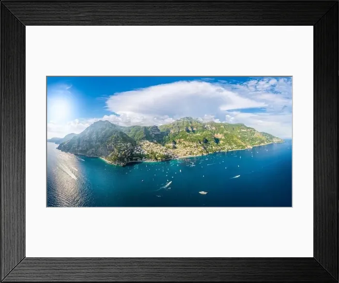 Framed Print : Landscape with famous Amalfi Coast, Italy Framed Print : Landscape with famous Amalfi Coast, Italy