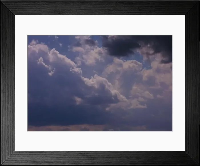 Framed Print : Sunset and sky, orange and gray clouds Framed Print : Sunset and sky, orange and gray clouds