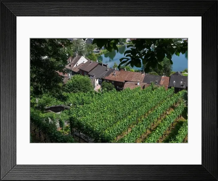 Framed Print : Werdenberg, Switzerland - 14 July 2024: view at the village of Werdenberg on Switzerland
