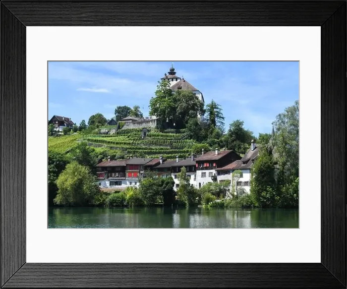 Framed Print : Werdenberg, Switzerland - 14 July 2024: view at the village of Werdenberg on Switzerland Framed Print : Werdenberg, Switzerland - 14 July 2024: view at the village of Werdenberg on Switzerland