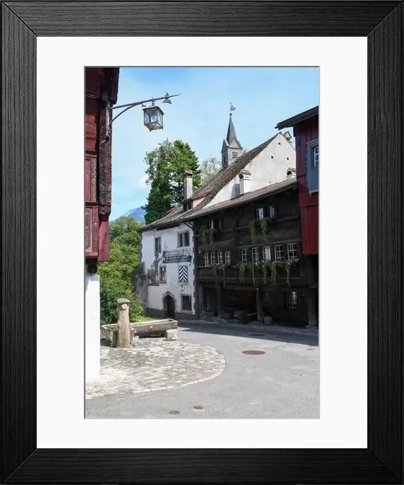 Framed Print : Werdenberg, Switzerland - 14 July 2024: view at the village of Werdenberg on Switzerland Framed Print : Werdenberg, Switzerland - 14 July 2024: view at the village of Werdenberg on Switzerland