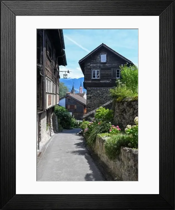 Framed Print : Werdenberg, Switzerland - 14 July 2024: view at the village of Werdenberg on Switzerland Framed Print : Werdenberg, Switzerland - 14 July 2024: view at the village of Werdenberg on Switzerland