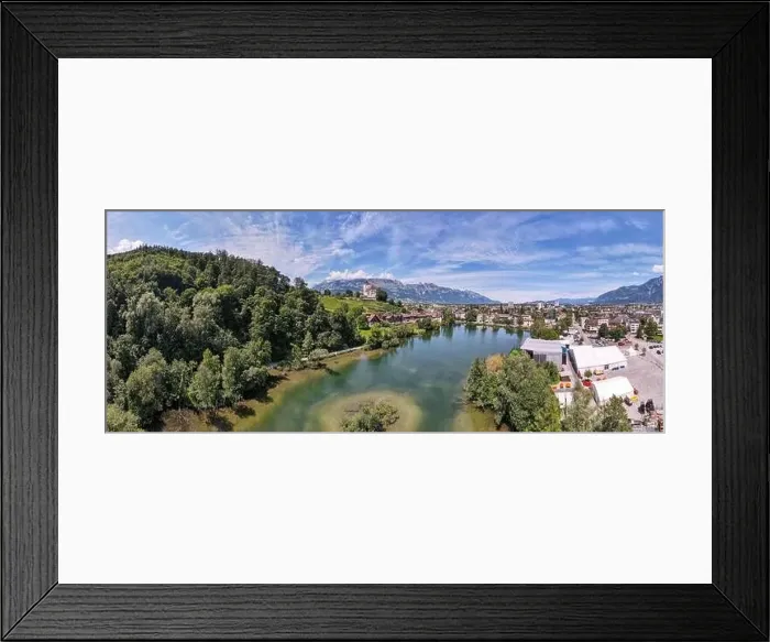 Framed Print : Werdenberg, Switzerland - 14 July 2024: drone view at the village of Werdenberg on Switzerland Framed Print : Werdenberg, Switzerland - 14 July 2024: drone view at the village of Werdenberg on Switzerland