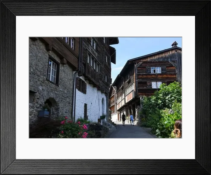 Framed Print : Werdenberg, Switzerland - 14 July 2024: view at the village of Werdenberg on Switzerland
