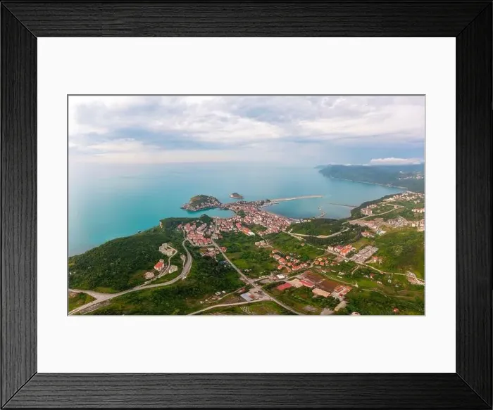 Framed Print : Beautiful cityscape on the mountains over Black-sea, Amasra. Amasra traditional Turkish architecture Framed Print : Beautiful cityscape on the mountains over Black-sea, Amasra. Amasra traditional Turkish architecture