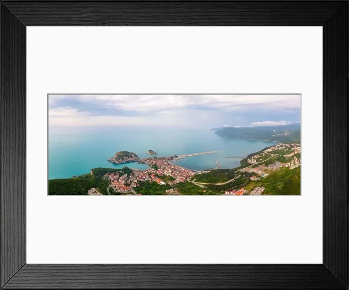 Framed Print : Beautiful cityscape on the mountains over Black-sea, Amasra. Amasra traditional Turkish architecture Framed Print : Beautiful cityscape on the mountains over Black-sea, Amasra. Amasra traditional Turkish architecture