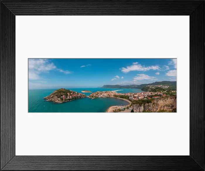 Framed Print : Beautiful cityscape on the mountains over Black-sea, Amasra. Amasra traditional Turkish architecture Framed Print : Beautiful cityscape on the mountains over Black-sea, Amasra. Amasra traditional Turkish architecture
