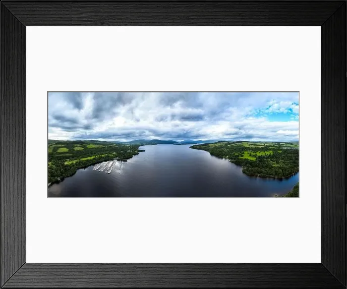 Framed Print : Aerial panoramic view of Loch Lomond, Scottish landscape. The Loch Lomond and The Trossachs National Park Framed Print : Aerial panoramic view of Loch Lomond, Scottish landscape. The Loch Lomond and The Trossachs National Park