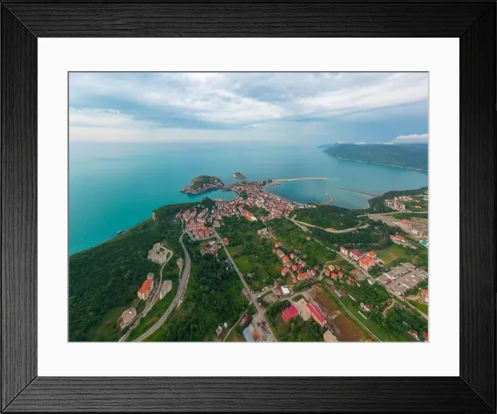 Framed Print : Beautiful cityscape on the mountains over Black-sea, Amasra. Amasra traditional Turkish architecture Framed Print : Beautiful cityscape on the mountains over Black-sea, Amasra. Amasra traditional Turkish architecture