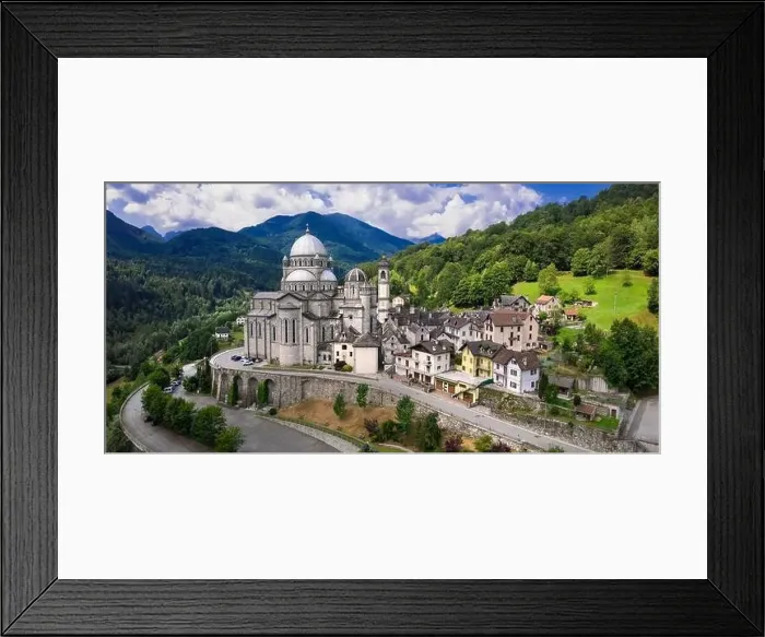 Framed Print : Piedmont, Italy.majestic Sanctuary of Madonna del Sangue Framed Print : Piedmont, Italy.majestic Sanctuary of Madonna del Sangue