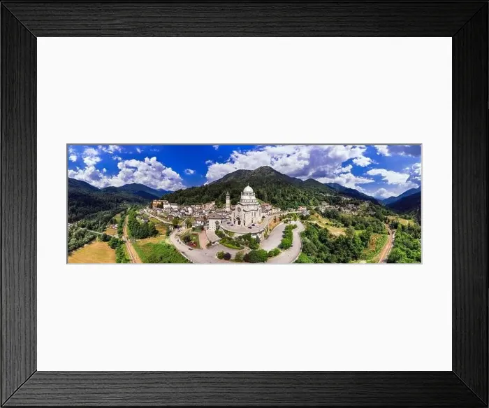 Framed Print : Piedmont, Italy.majestic Sanctuary of Madonna del Sangue Framed Print : Piedmont, Italy.majestic Sanctuary of Madonna del Sangue