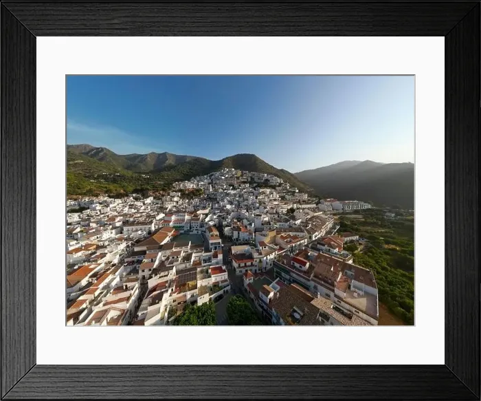 Framed Print : aerial view of the municipality of Ojen in the province of Malaga, Andalusia Framed Print : aerial view of the municipality of Ojen in the province of Malaga, Andalusia