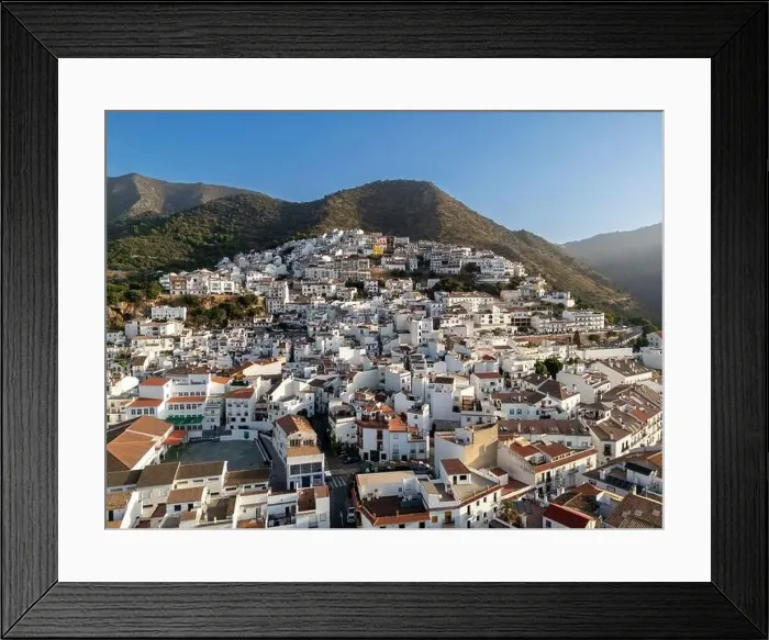 Framed Print : aerial view of the municipality of Ojen in the province of Malaga, Andalusia Framed Print : aerial view of the municipality of Ojen in the province of Malaga, Andalusia