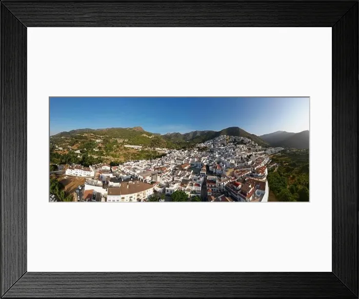 Framed Print : aerial view of the municipality of Ojen in the province of Malaga, Andalusia Framed Print : aerial view of the municipality of Ojen in the province of Malaga, Andalusia
