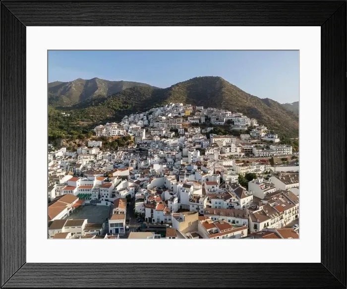 Framed Print : aerial view of the municipality of Ojen in the province of Malaga, Andalusia Framed Print : aerial view of the municipality of Ojen in the province of Malaga, Andalusia