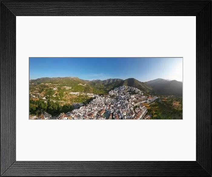 Framed Print : aerial view of the municipality of Ojen in the province of Malaga, Andalusia Framed Print : aerial view of the municipality of Ojen in the province of Malaga, Andalusia