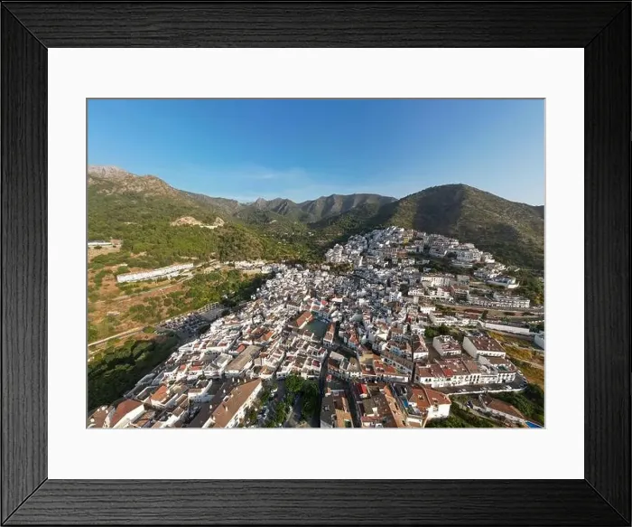 Framed Print : aerial view of the municipality of Ojen in the province of Malaga, Andalusia Framed Print : aerial view of the municipality of Ojen in the province of Malaga, Andalusia
