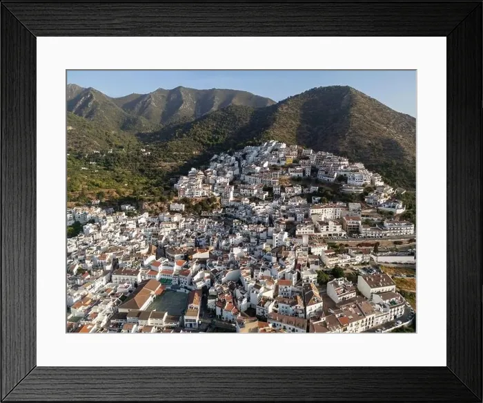 Framed Print : aerial view of the municipality of Ojen in the province of Malaga, Andalusia Framed Print : aerial view of the municipality of Ojen in the province of Malaga, Andalusia