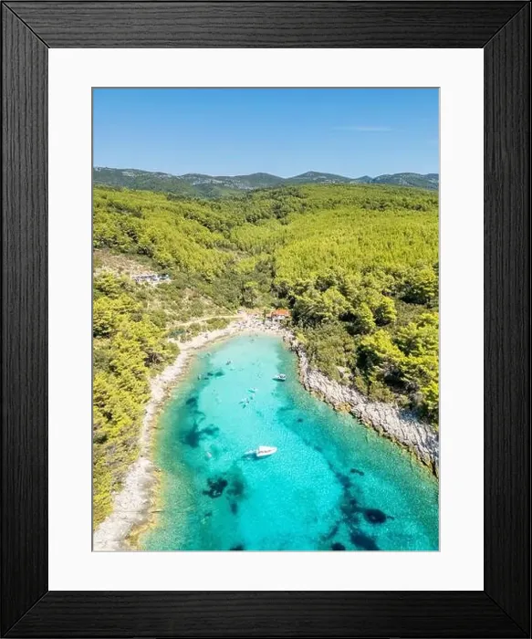 Framed Print : Korcula Island, Croatia - August 5