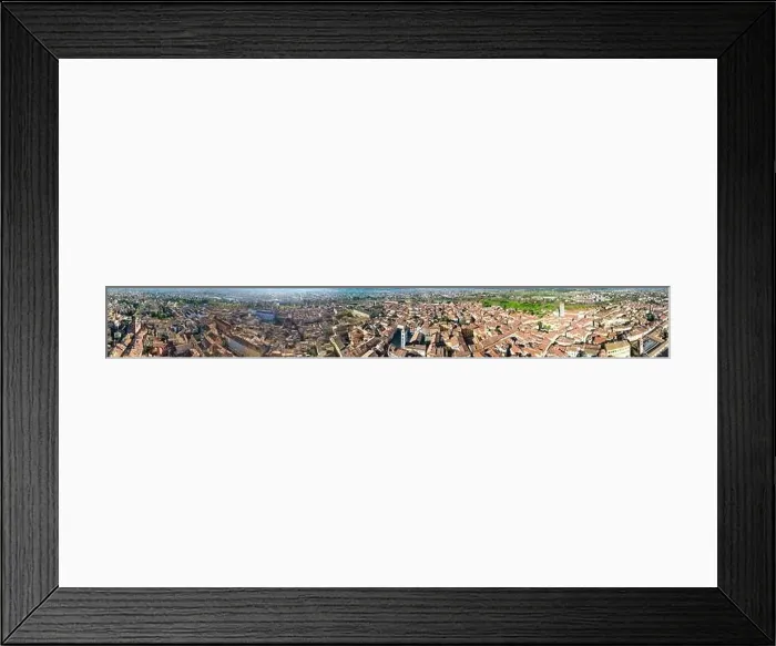Framed Print : Aerial view of Lucca medieval town, Tuscany - Italy Framed Print : Aerial view of Lucca medieval town, Tuscany - Italy