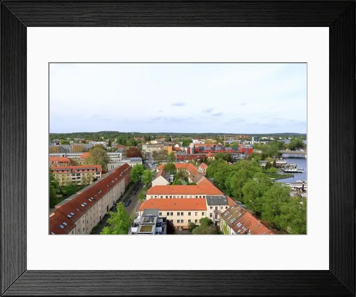Framed Print : Potsdam, Brandenburg in Germany - April 13 2024: View over the City and surroundings to the west Framed Print : Potsdam, Brandenburg in Germany - April 13 2024: View over the City and surroundings to the west