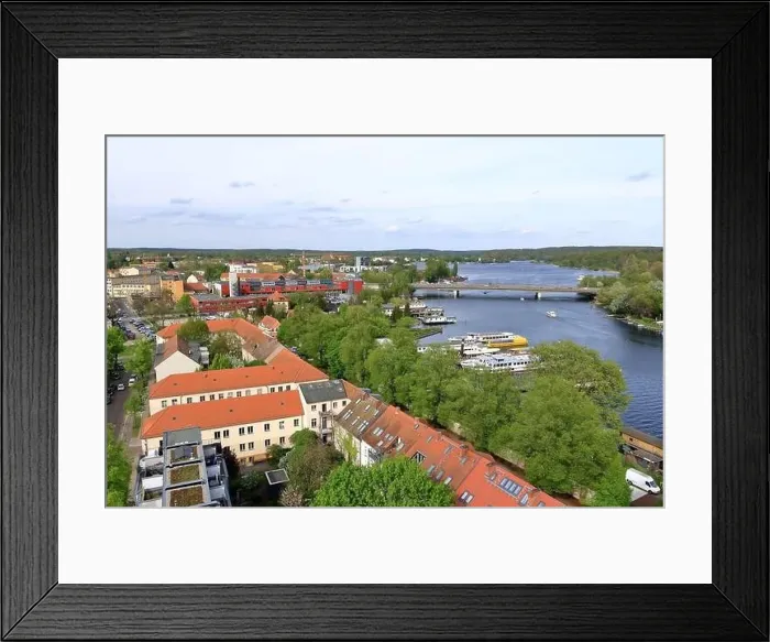 Framed Print : Potsdam, Brandenburg in Germany - April 13 2024: View over the City and surroundings to the west Framed Print : Potsdam, Brandenburg in Germany - April 13 2024: View over the City and surroundings to the west