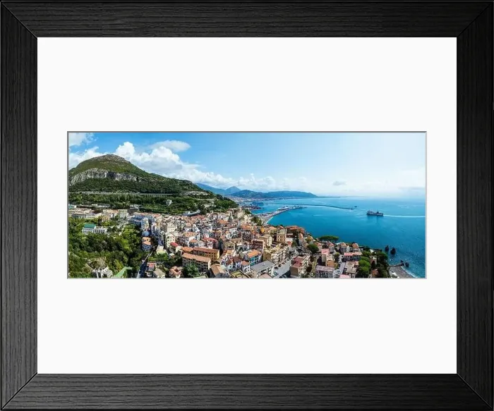 Framed Print : Panorama of Vietri sul Mare from a drone, Amalfi Coast, Salerno, Campania, Italy Framed Print : Panorama of Vietri sul Mare from a drone, Amalfi Coast, Salerno, Campania, Italy