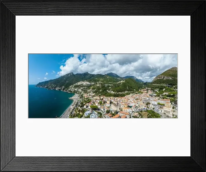Framed Print : Panorama of Vietri sul Mare from a drone, Amalfi Coast, Salerno, Campania, Italy Framed Print : Panorama of Vietri sul Mare from a drone, Amalfi Coast, Salerno, Campania, Italy