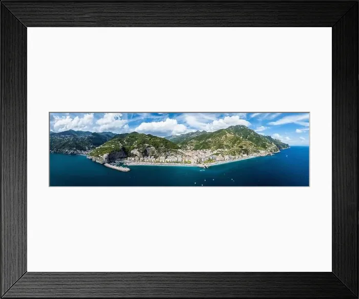 Framed Print : Panorama of Maiori from a drone, Amalfi Coast, Salerno, Campania, Italy, Europe Framed Print : Panorama of Maiori from a drone, Amalfi Coast, Salerno, Campania, Italy, Europe
