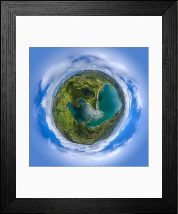 Framed Print : Aerial view of Azores, Portugal Framed Print : Aerial view of Azores, Portugal