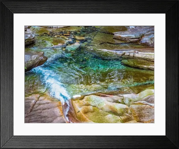 Framed Print : A view from above of a pool in Denny Creek in Washington State Framed Print : A view from above of a pool in Denny Creek in Washington State
