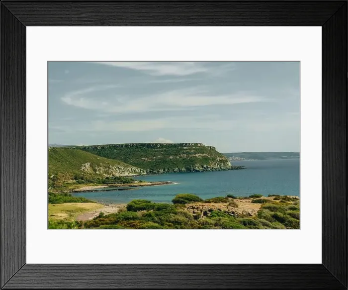 Framed Print : view of Sardegna island costal line in summer time, Italy. High quality photo Framed Print : view of Sardegna island costal line in summer time, Italy. High quality photo