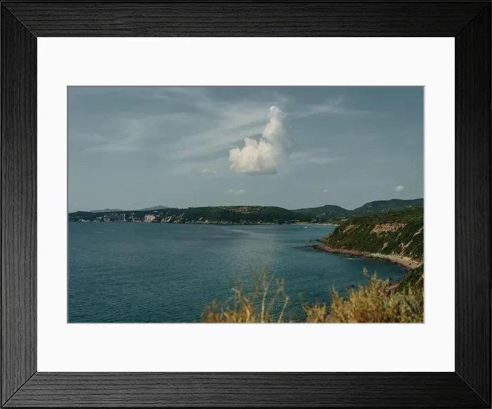 Framed Print : view of Sardegna island costal line in summer time, Italy. High quality photo Framed Print : view of Sardegna island costal line in summer time, Italy. High quality photo