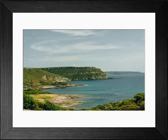 Framed Print : view of Sardegna island costal line in summer time, Italy. High quality photo Framed Print : view of Sardegna island costal line in summer time, Italy. High quality photo