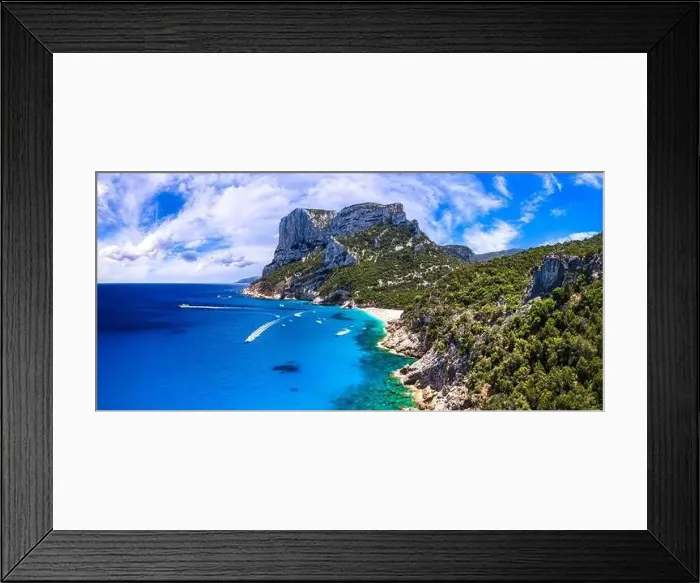 Framed Print : Best and most beautiful beaches of Sardegna island (Italy) - impressive Cala Sisine in gulf of Orosei Framed Print : Best and most beautiful beaches of Sardegna island (Italy) - impressive Cala Sisine in gulf of Orosei