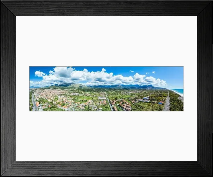 Framed Print : Panorama of Scalea from a drone, Cosenza, Calabria, Italy Framed Print : Panorama of Scalea from a drone, Cosenza, Calabria, Italy