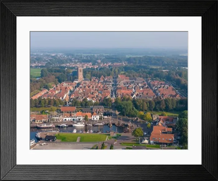 Framed Print : Aerial drone photo of the small city named Elburg. Elburg is a fortified town with a lot of history in the Netherlands Framed Print : Aerial drone photo of the small city named Elburg. Elburg is a fortified town with a lot of history in the Netherlands
