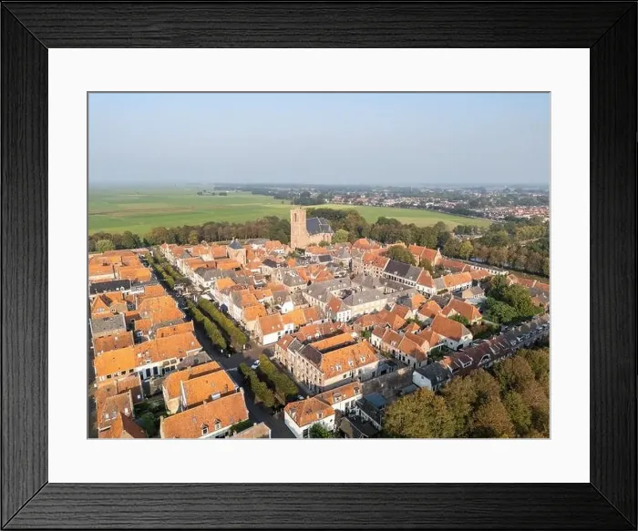 Framed Print : Aerial drone photo of the small city named Elburg. Elburg is a fortified town with a lot of history in the Netherlands Framed Print : Aerial drone photo of the small city named Elburg. Elburg is a fortified town with a lot of history in the Netherlands
