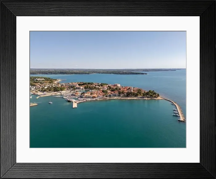 Framed Print : Aerial drone photo of Novigrad. Novigrad is a very touristic town at the Adriatic sea in the region of Istria, Croatia Framed Print : Aerial drone photo of Novigrad. Novigrad is a very touristic town at the Adriatic sea in the region of Istria, Croatia