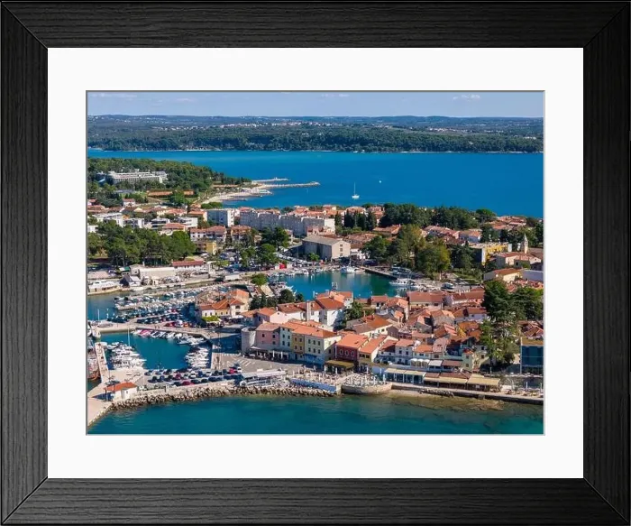 Framed Print : Aerial drone photo of Novigrad. Novigrad is a very touristic town at the Adriatic sea in the region of Istria, Croatia Framed Print : Aerial drone photo of Novigrad. Novigrad is a very touristic town at the Adriatic sea in the region of Istria, Croatia